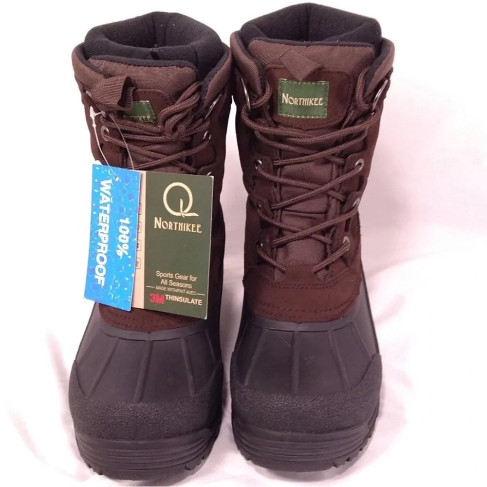 Men's NORTHHIKEE Waterproof Brown and Black Boots